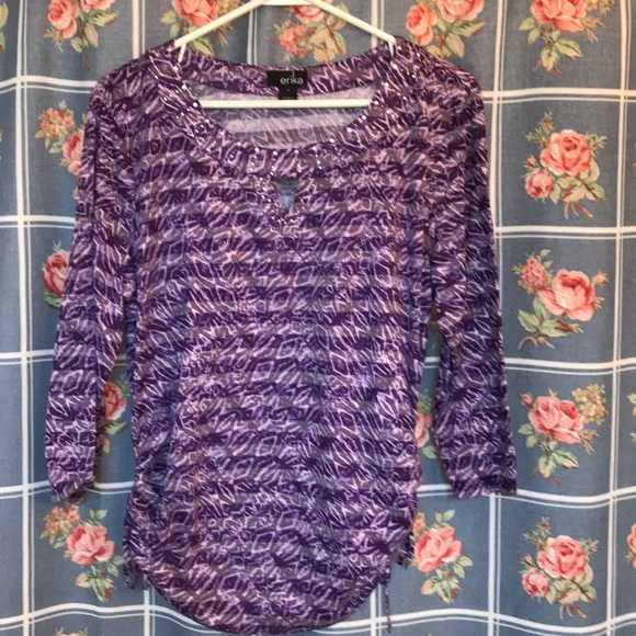 Erika Tops - Erika purple medium Woman’s top lightweight nice